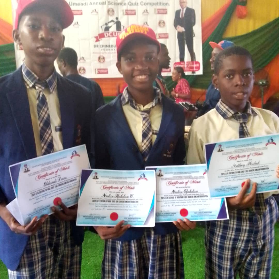Science Quiz Competition: Foundation rewards Anambra best students with N15m cash prizes