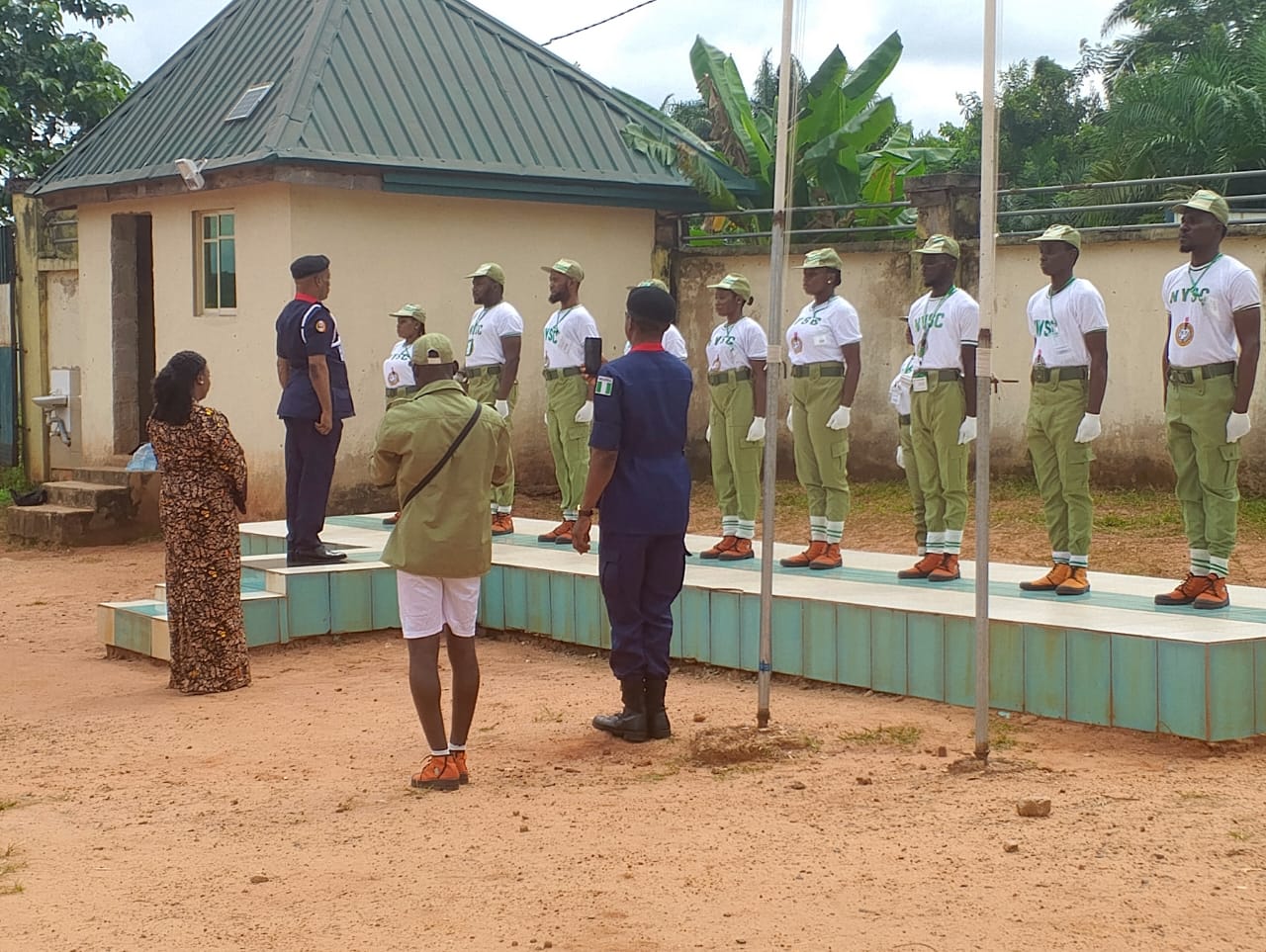 NYSC taking salute