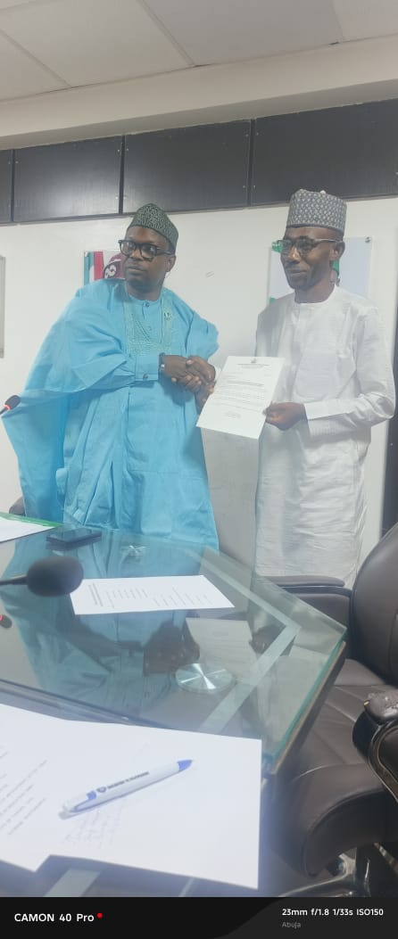 Prof. Anthony Ugwu congratulates Dr Idris Garba on appointment as Registrar/CEO of RRBN
