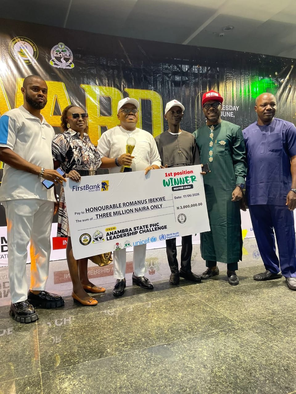 Anaocha Mayor Ibekwe wins Anambra’s top primary healthcare award