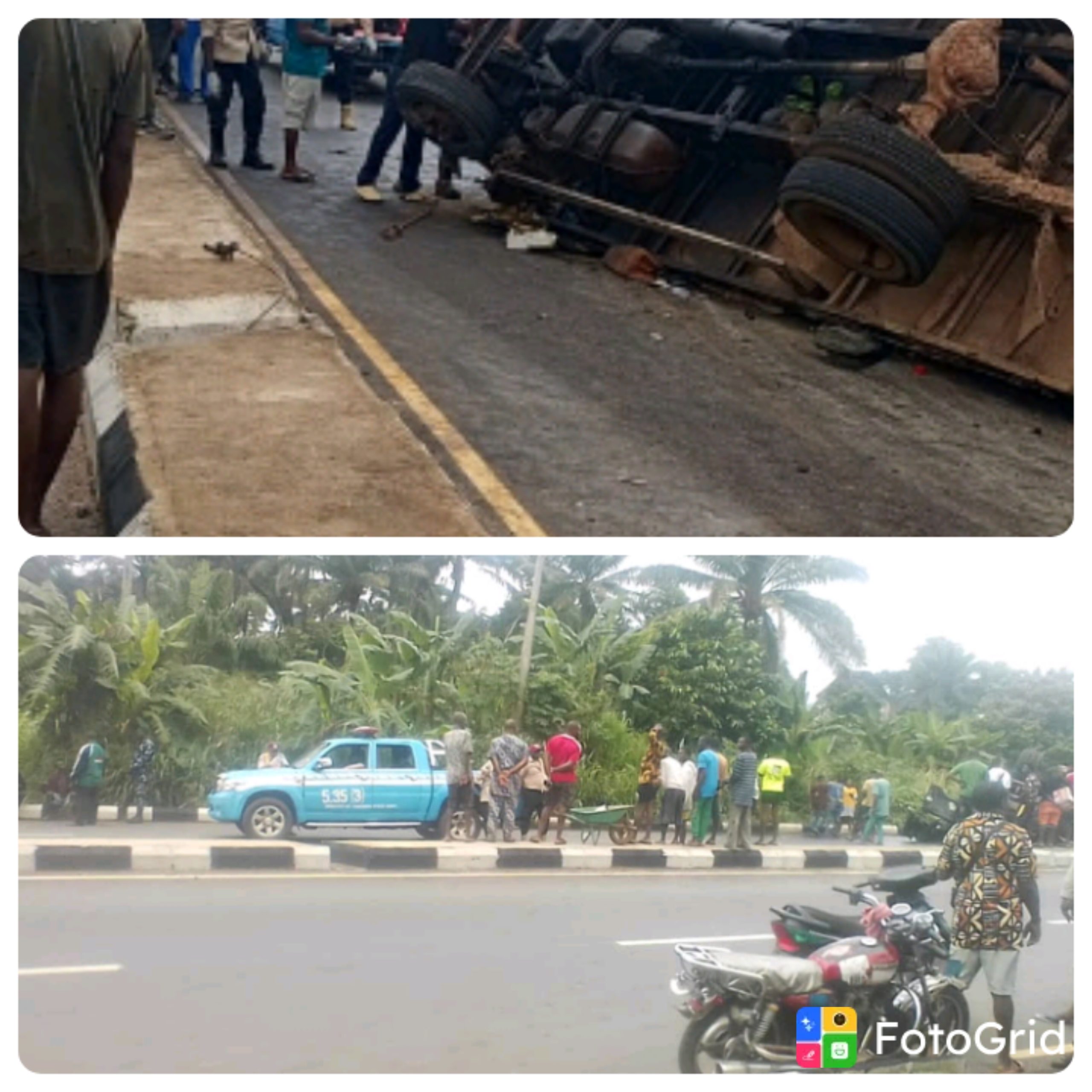 Truck catches fire, kills three, injures four in Anambra