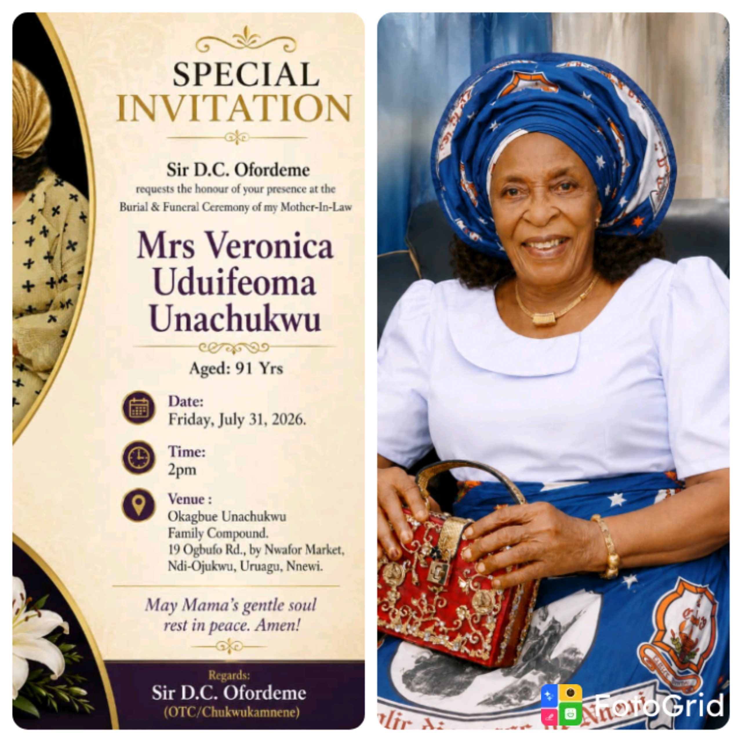 Join us in celebrating life of grace, love, legacy