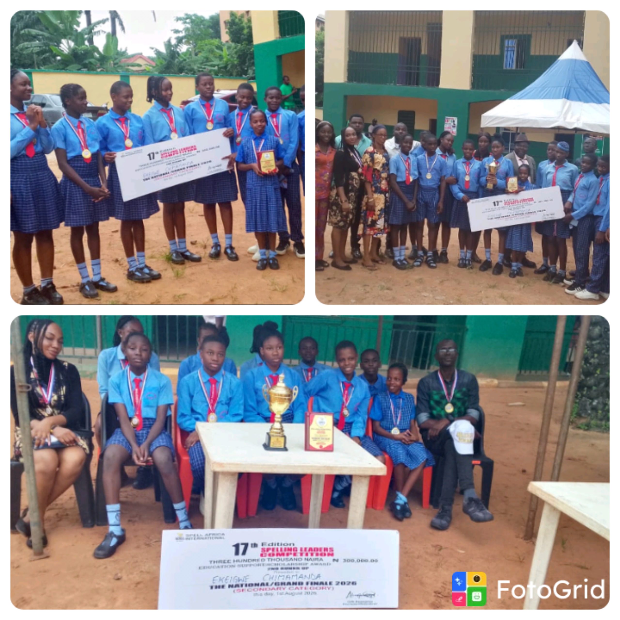 Ebelechukwu Int’l group of schools celebrates students’ spelling bee feat