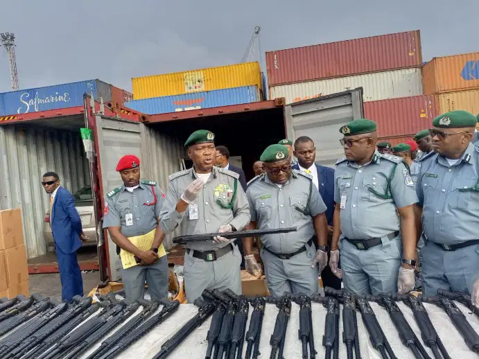Customs intercepts arms shipment at Tin Can port, suspect arrested