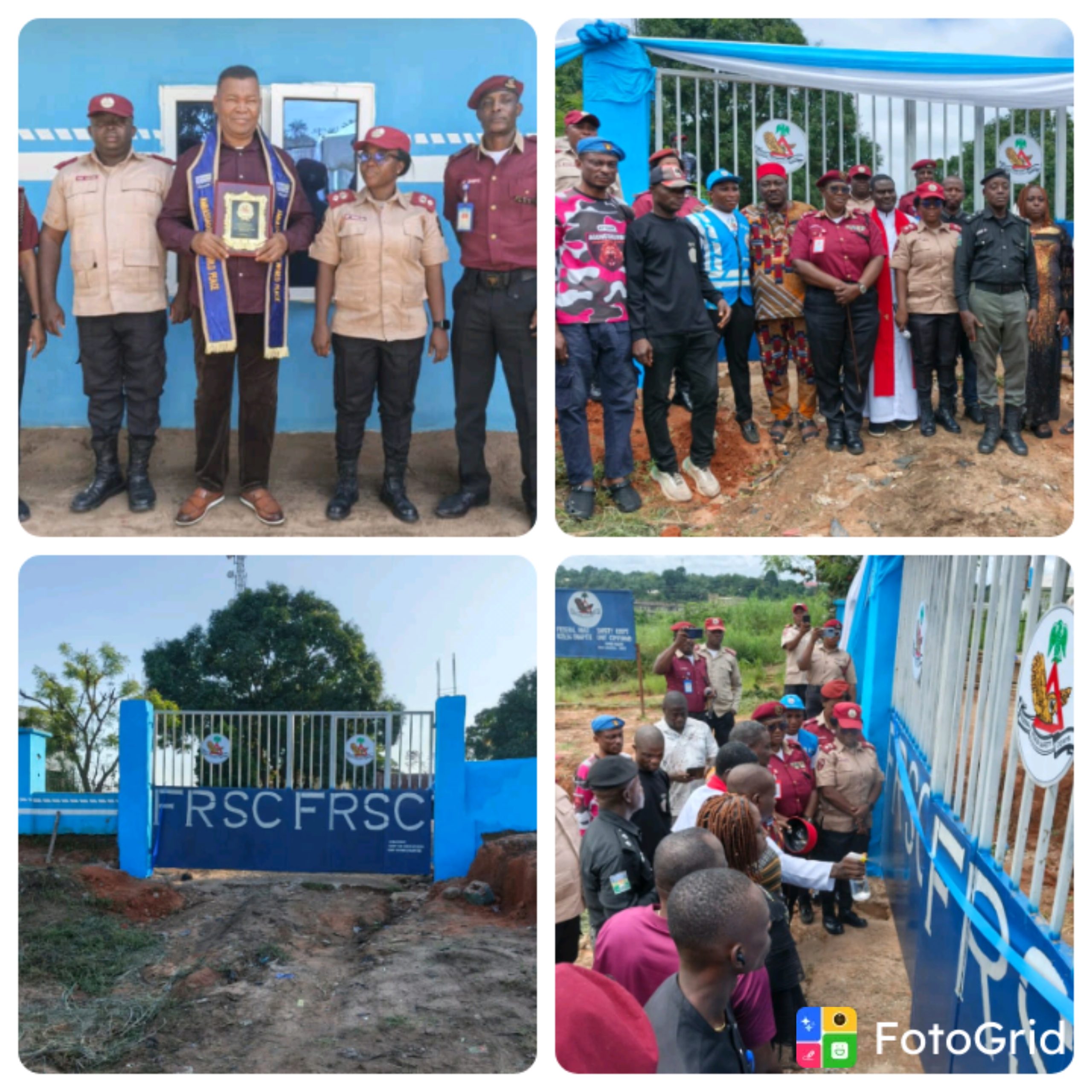 Jubilation as FRSC inaugurates new security gate, solar lights in Oraifite
