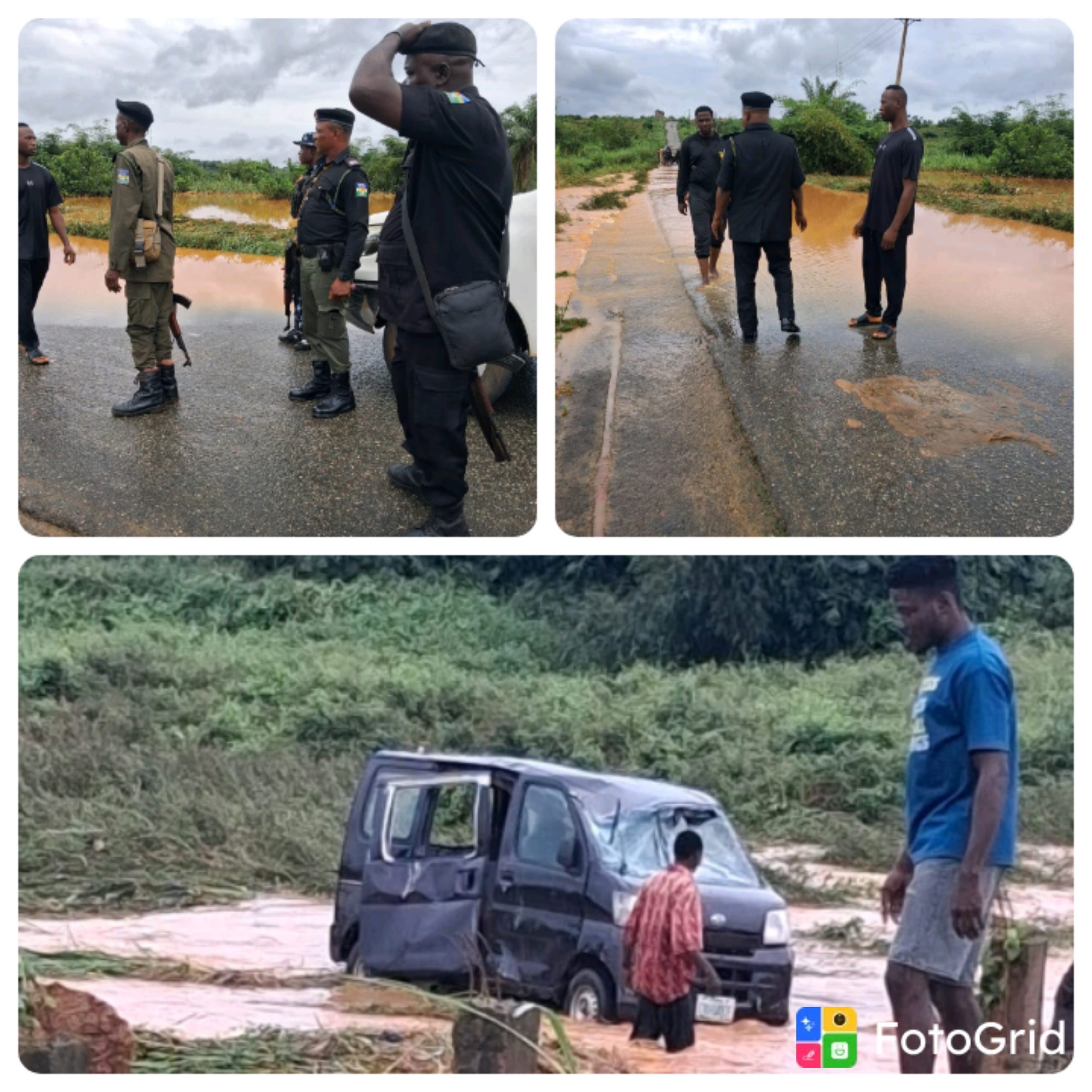 Flood tragedy averted on Nibo–Isiagu road: Police rescue 9, search for missing child continues